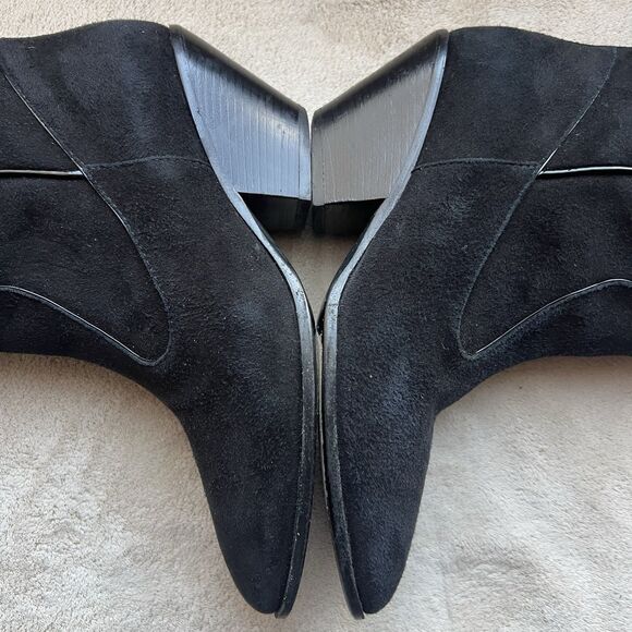 Giuseppe Zanotti Black Suede w/ Patent Leather Trim Western Boots EU 36 US 6 - Picture 7 of 16